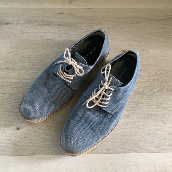 The RAIL blue xander oxfords‎ textured denim look - Picture 1 of 10